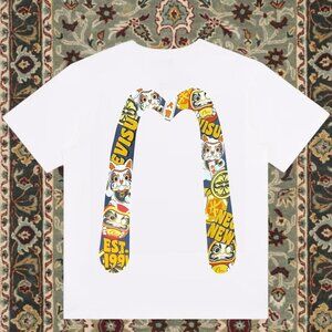 Evisu Men's White Short Sleeve